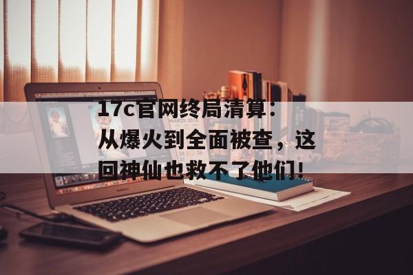 17c官网终局清算：从爆火到全面被查，这回神仙也救不了他们！